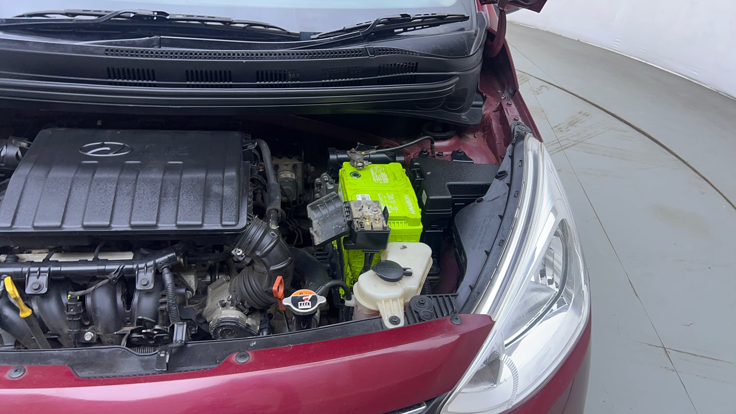 Used 2016 Hyundai Grand i10 Asta AT 1.2 Kappa VTVT Petrol Automatic engine ENGINE LEFT SIDE VIEW
