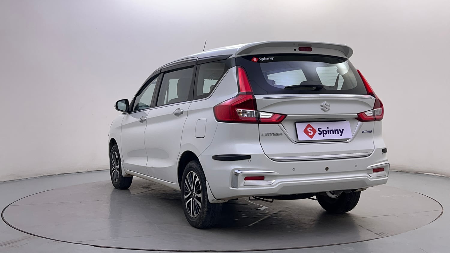 Used 2023 Maruti Suzuki Ertiga ZXi AT Petrol Automatic exterior LEFT REAR CORNER VIEW