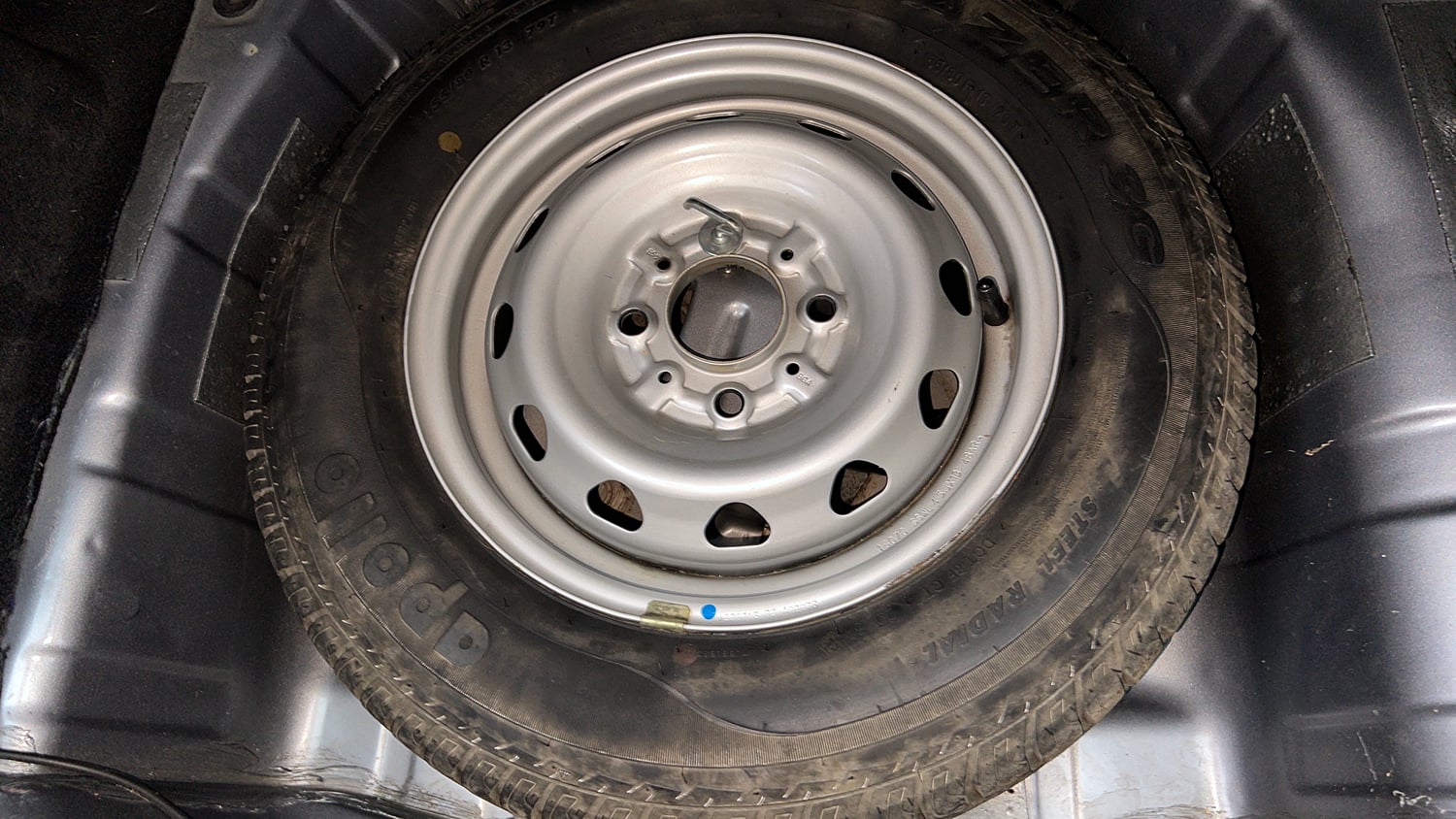 Used 2018 Tata Tiago Revotron XZ Petrol Manual tyres SPARE TYRE VIEW