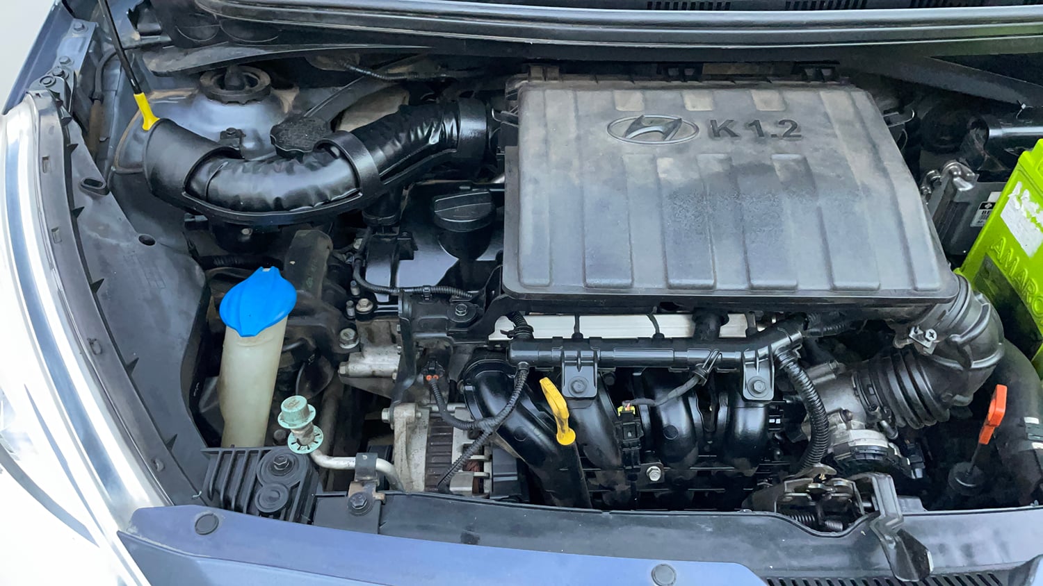 Used 2014 Hyundai Grand i10 Asta AT 1.2 Kappa VTVT Petrol Automatic engine ENGINE RIGHT SIDE VIEW