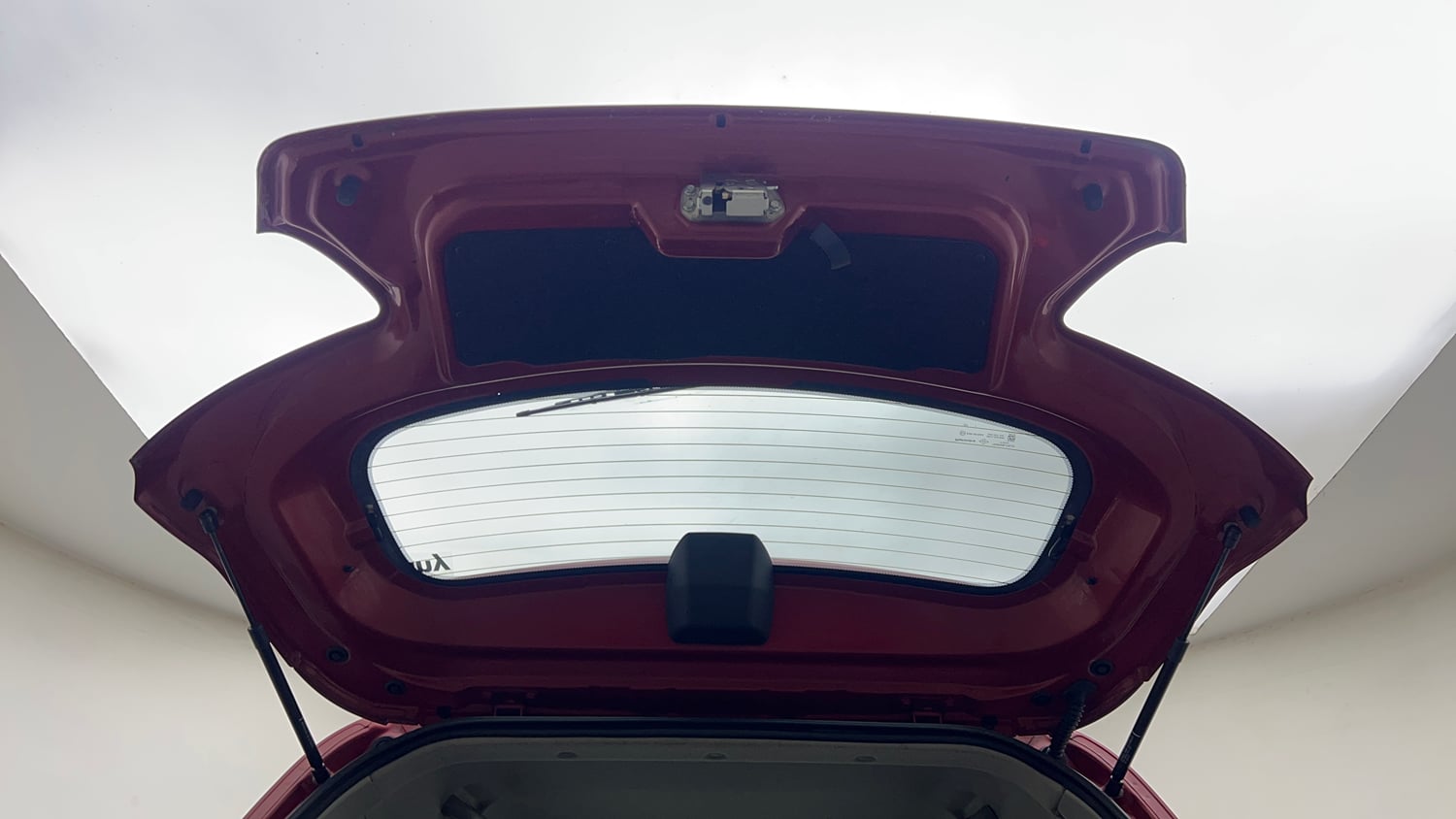 Used 2016 Mahindra KUV100 K6+ 6 STR Petrol Manual interior DICKY DOOR OPEN VIEW