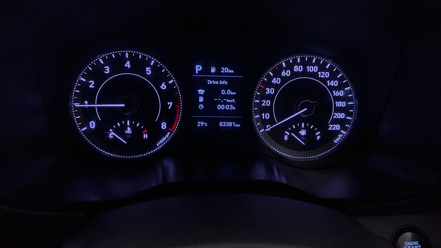 Used 2019 Hyundai Venue SX Plus 1.0 Turbo DCT Petrol Automatic interior CLUSTERMETER VIEW