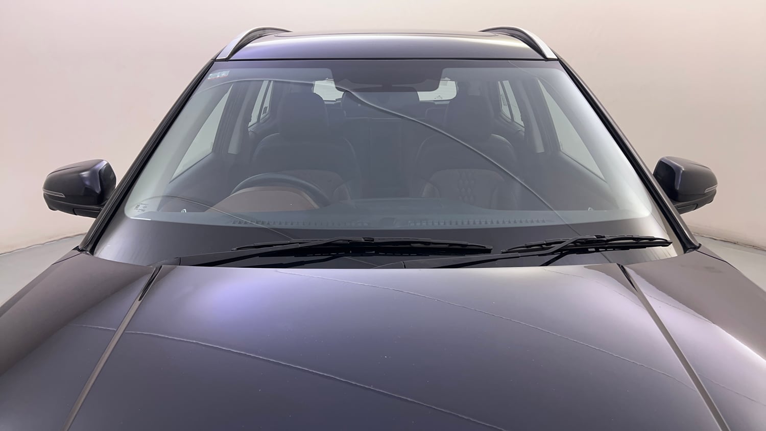 Used 2022 Hyundai Alcazar Signature (O) 7 Seater 1.5 Diesel AT Diesel Automatic exterior FRONT WINDSHIELD VIEW