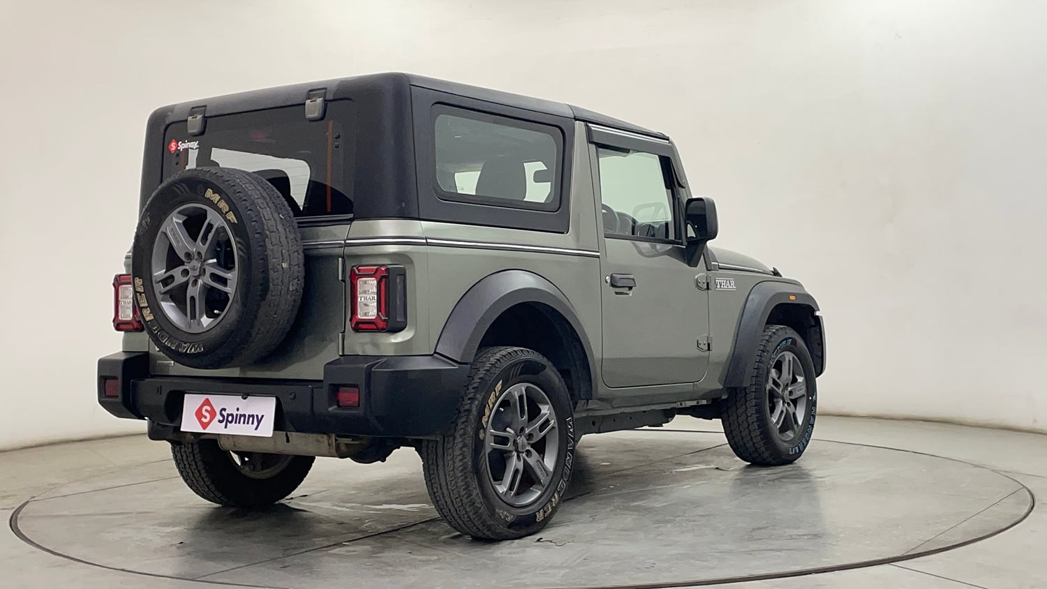 Used 2021 mahindra Thar LX Hard Top Petrol AT 4WD Petrol Automatic exterior RIGHT REAR CORNER VIEW
