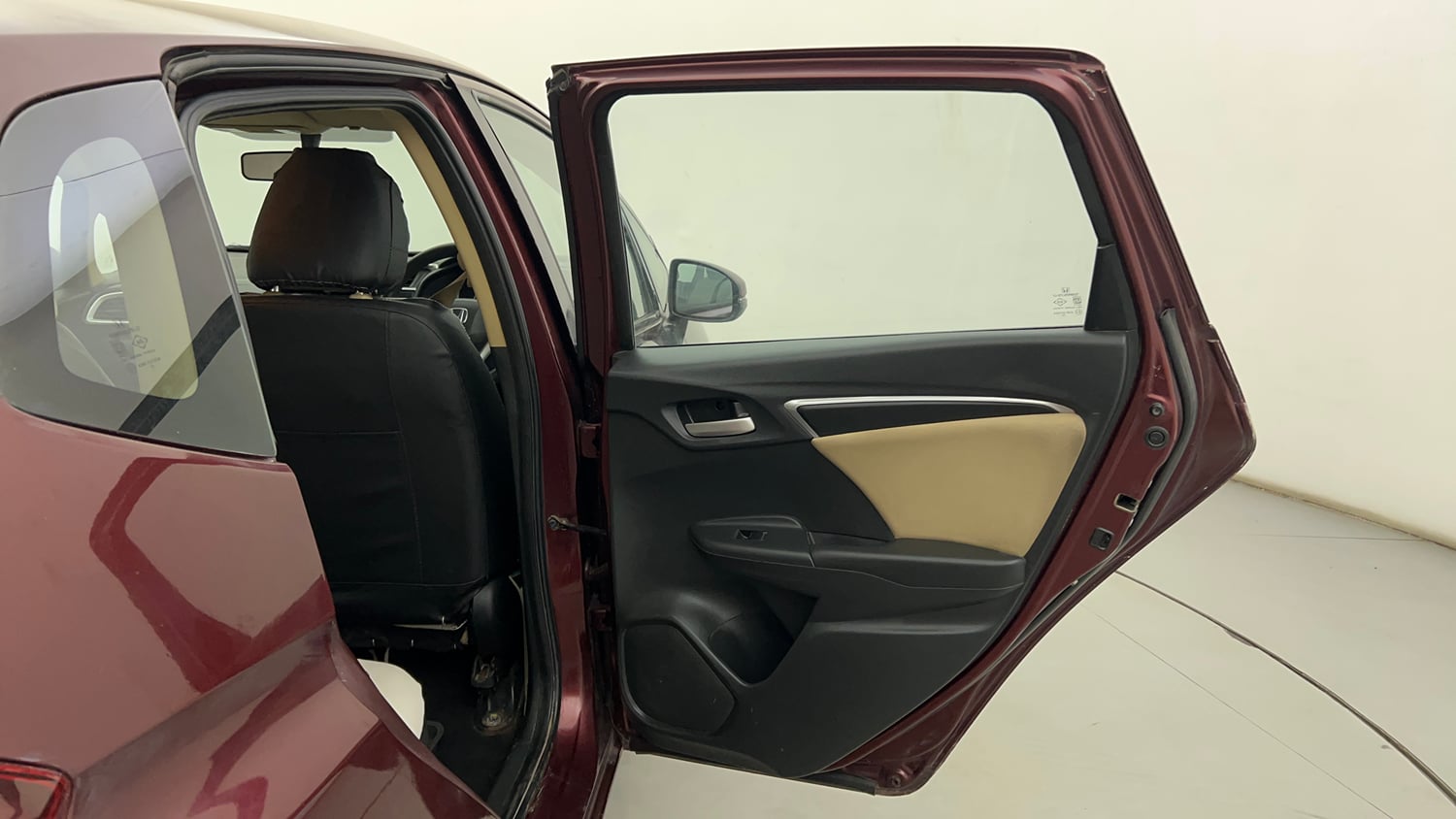 Used 2015 Honda Jazz V AT Petrol Petrol Automatic interior RIGHT REAR DOOR OPEN VIEW