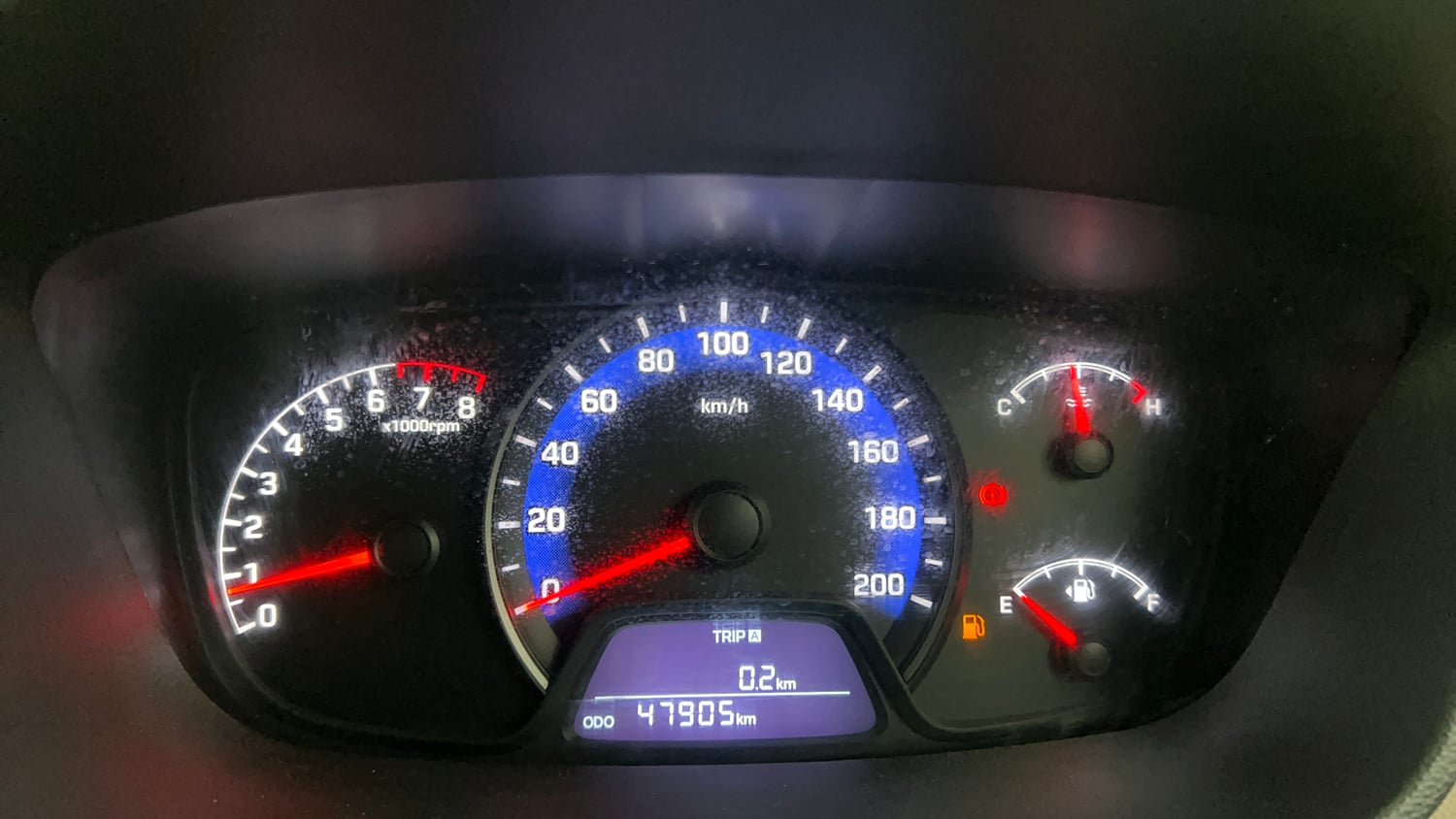 Used 2015 Hyundai Xcent S 1.2 (O) Petrol Manual interior CLUSTERMETER VIEW