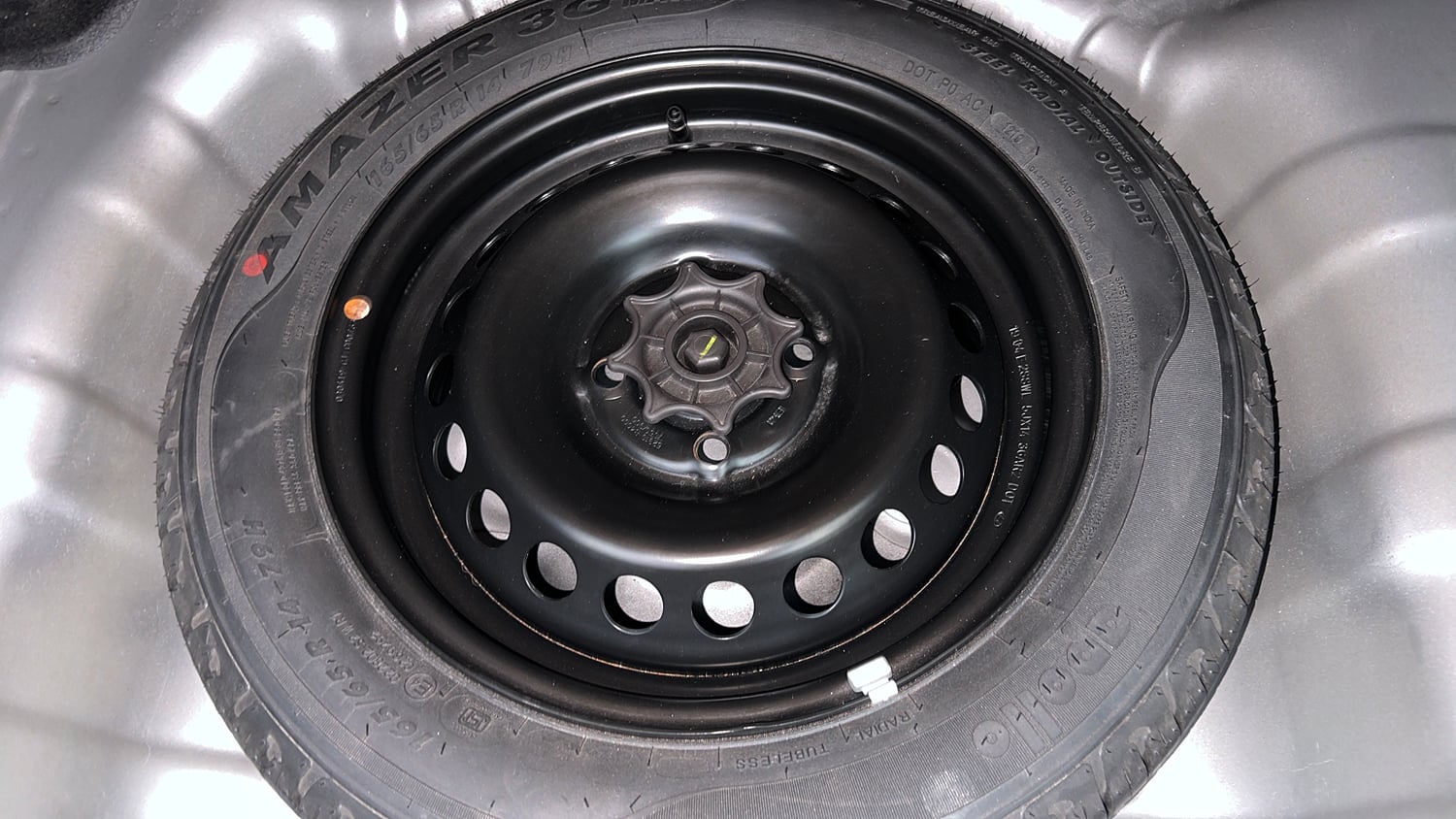 Used 2019 Hyundai Xcent S Petrol Manual tyres SPARE TYRE VIEW
