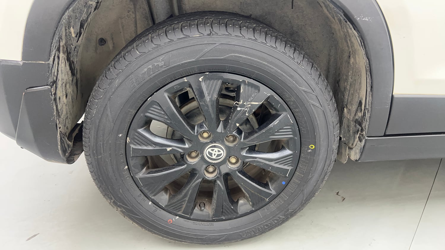 Used 2021 Toyota Urban Cruiser High Grade AT Petrol Automatic tyres RIGHT REAR TYRE RIM VIEW