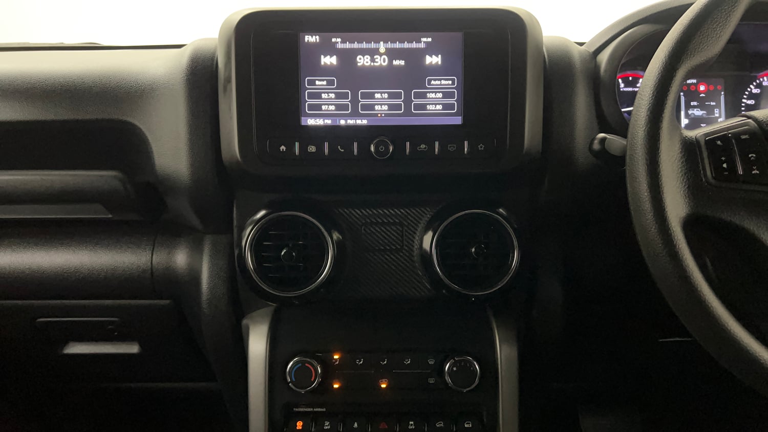 Used 2024 Mahindra Thar LX Hard Top Petrol AT RWD Petrol Automatic interior MUSIC SYSTEM & AC CONTROL VIEW