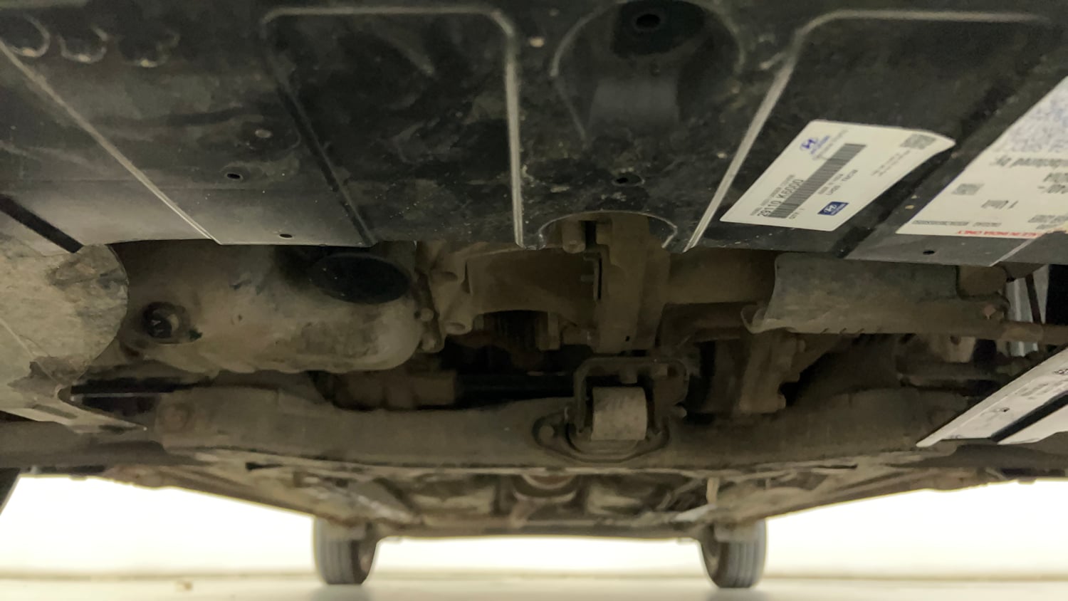 Used 2021 Hyundai Grand i10 Nios Sportz AMT 1.2 Kappa VTVT Petrol Automatic extra FRONT LEFT UNDERBODY VIEW