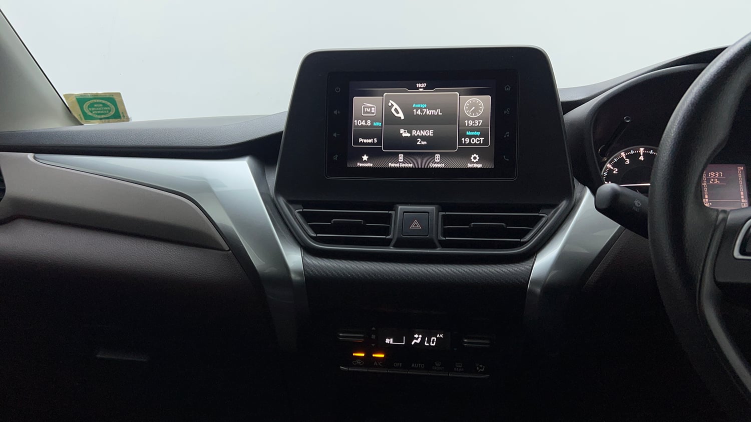 Used 2023 Maruti Suzuki Fronx Delta 1.2L MT Petrol Manual interior MUSIC SYSTEM & AC CONTROL VIEW