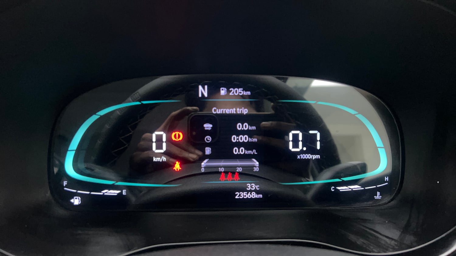 Used 2024 Hyundai Exter SX (O) 1.2 AMT Petrol Automatic interior CLUSTERMETER VIEW