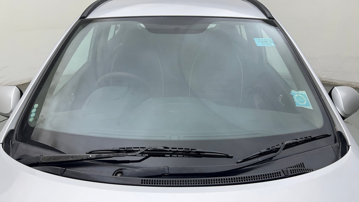Used 2015 Hyundai Grand i10 Sportz 1.2 Kappa VTVT Petrol Manual exterior FRONT WINDSHIELD VIEW