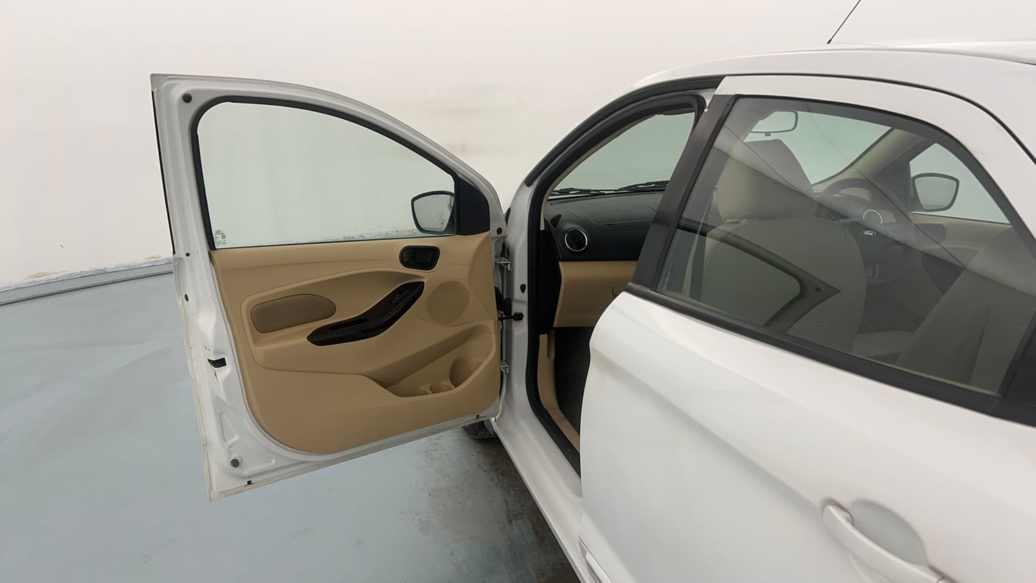 Used 2016 Ford Figo Aspire Trend 1.2 Ti-VCT Petrol Manual interior LEFT FRONT DOOR OPEN VIEW