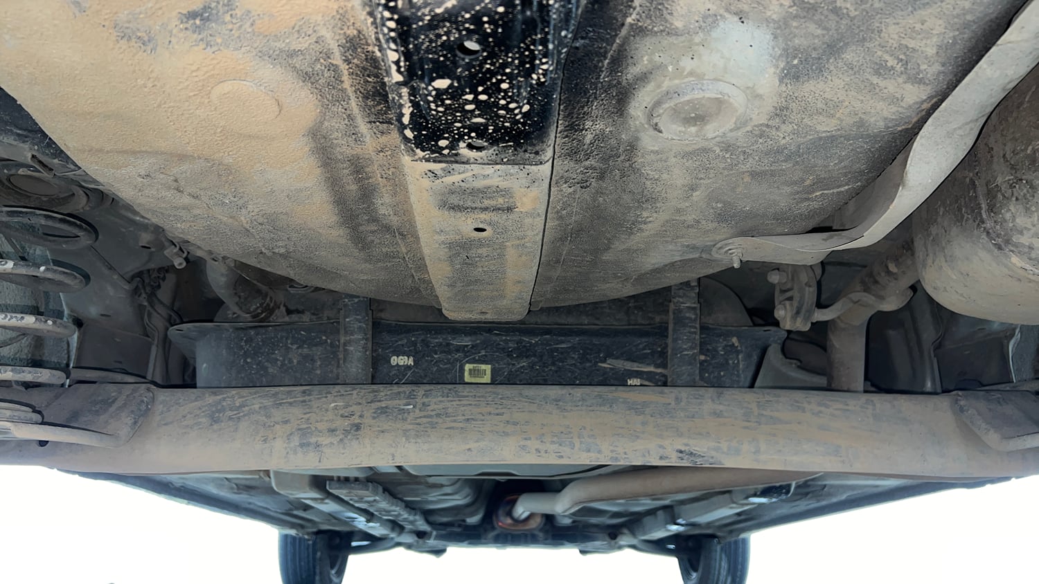 Used 2019 Hyundai Grand i10 Sportz 1.2 Kappa VTVT Petrol Manual extra REAR UNDERBODY VIEW (TAKEN FROM REAR)