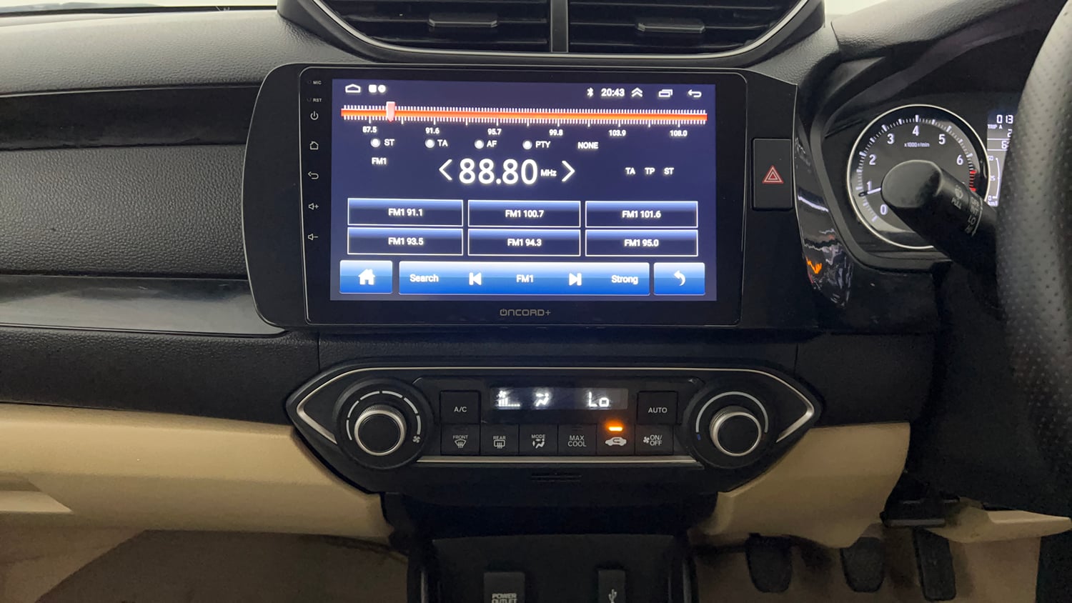 Used 2021 Honda Amaze 1.2 V MT Petrol Petrol Manual interior MUSIC SYSTEM & AC CONTROL VIEW
