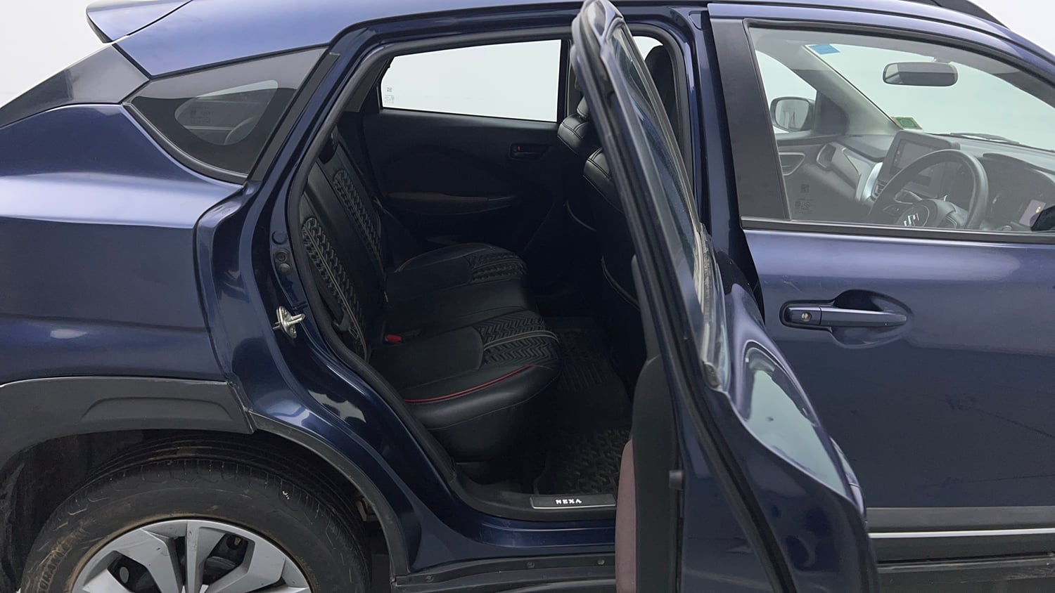 Used 2023 Maruti Suzuki Fronx Delta 1.2L MT Petrol Manual interior RIGHT SIDE REAR DOOR CABIN VIEW