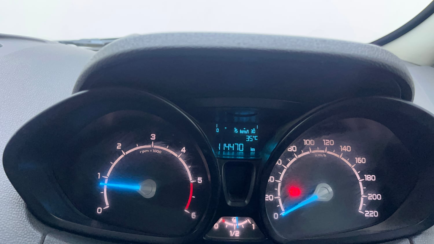 Used 2017 Ford EcoSport Trend+ 1.5L TDCi Diesel Manual interior CLUSTERMETER VIEW