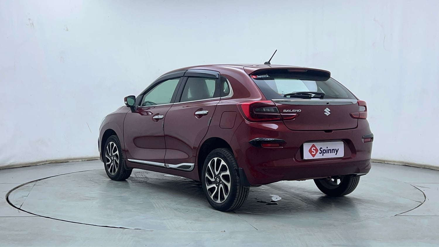 Used 2024 Maruti Suzuki Baleno Alpha AGS Petrol Automatic exterior LEFT REAR CORNER VIEW
