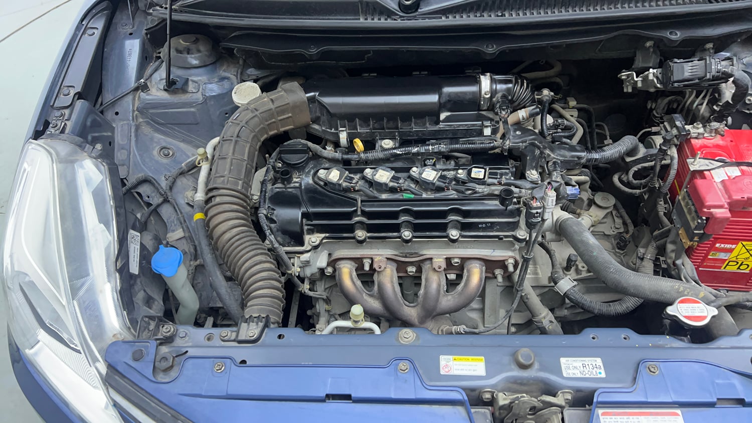 Used 2017 Maruti Suzuki Baleno Zeta 1.2 Petrol Manual engine ENGINE RIGHT SIDE VIEW