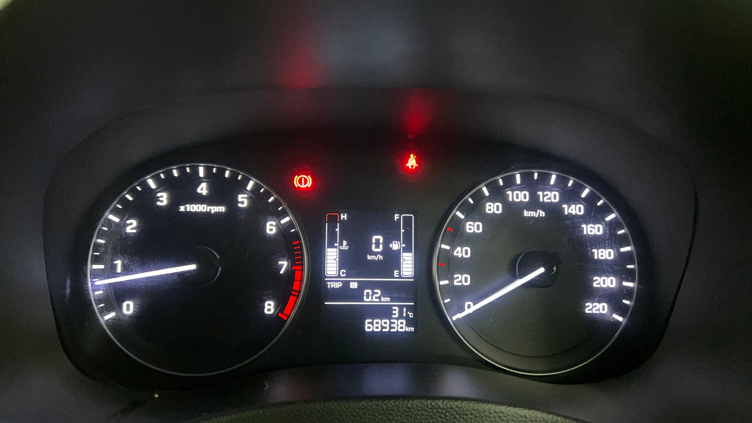 Used 2016 Hyundai Creta 1.6 SX Plus Petrol Petrol Manual interior CLUSTERMETER VIEW
