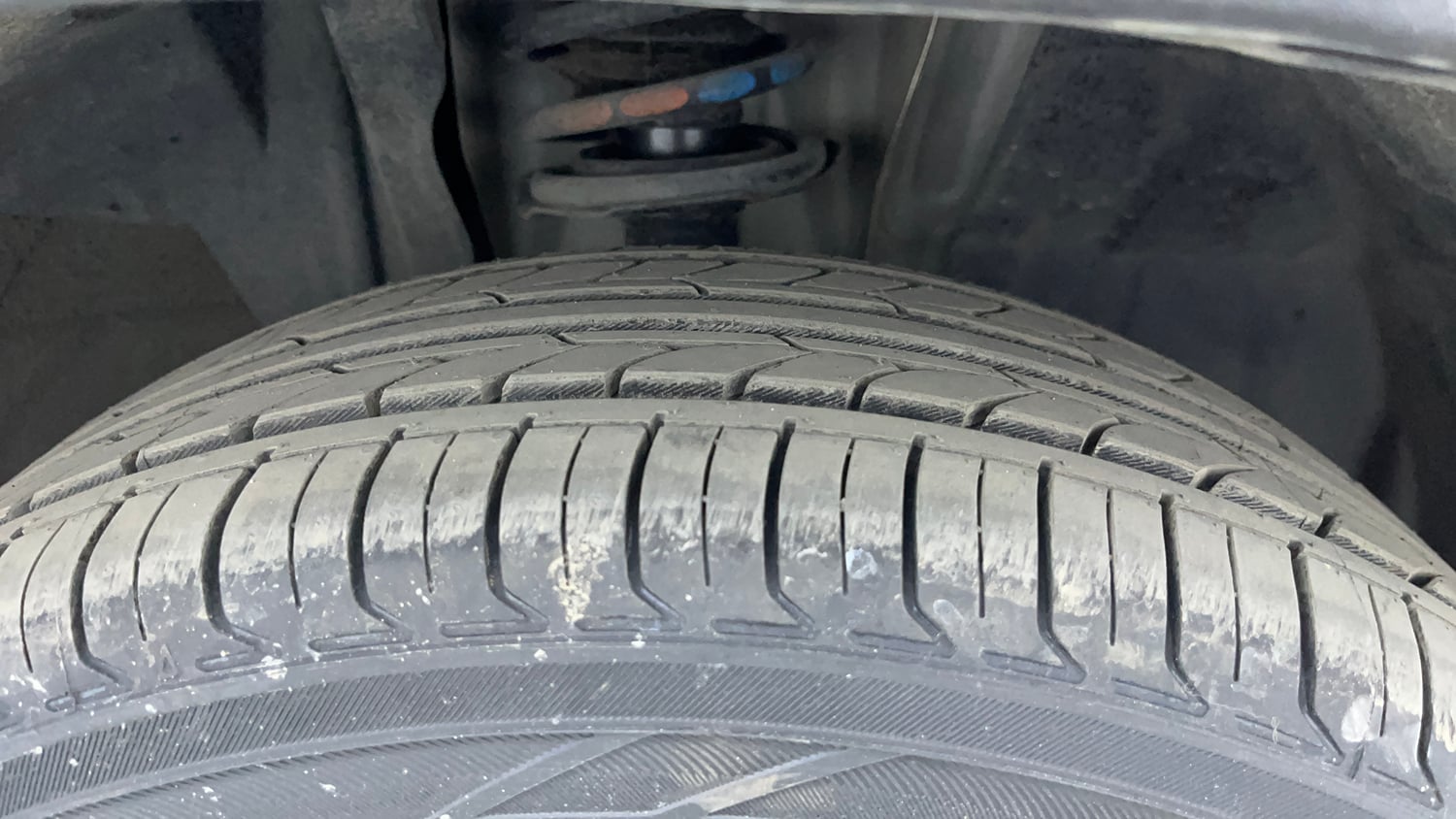 Used 2021 Nissan Magnite XV Turbo CVT Petrol Automatic tyres RIGHT FRONT TYRE TREAD VIEW