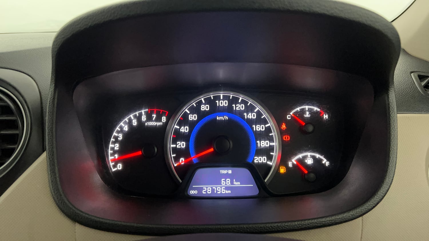 Used 2019 Hyundai Grand i10 Magna 1.2 Kappa VTVT Petrol Manual interior CLUSTERMETER VIEW