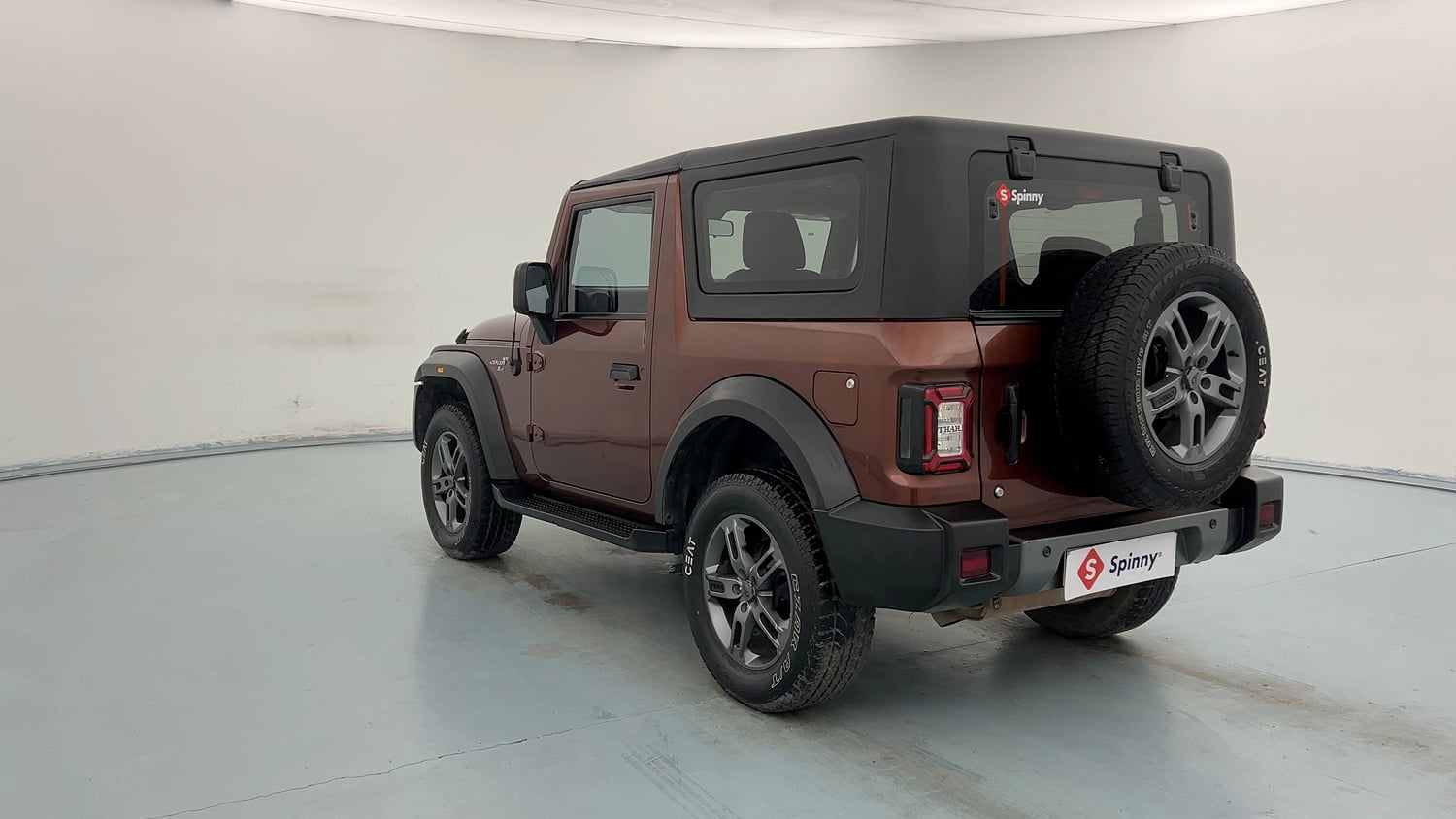 Used 2021 mahindra Thar LX Hard Top Petrol MT 4WD Petrol Manual exterior LEFT REAR CORNER VIEW