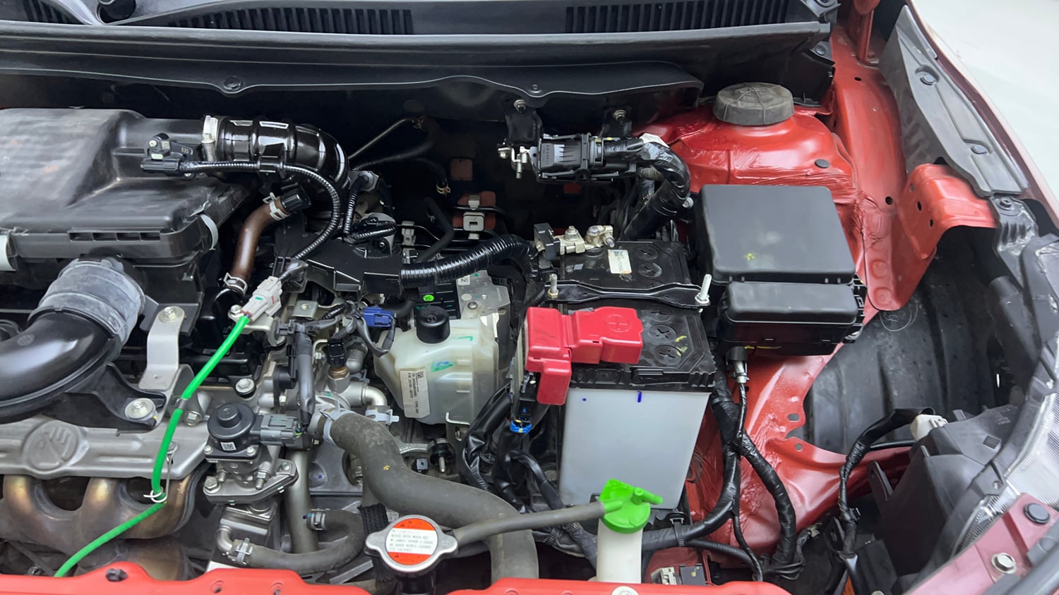 Used 2024 Maruti Suzuki Baleno Alpha AGS Petrol Automatic engine ENGINE LEFT SIDE VIEW