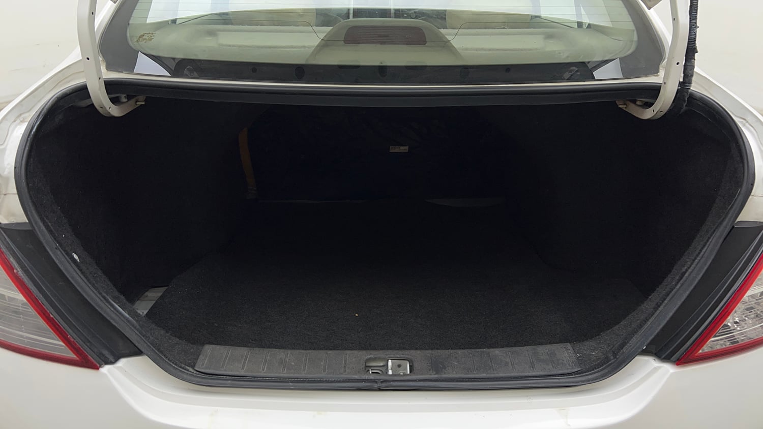 Used 2013 Nissan Sunny XL Petrol Manual interior DICKY INSIDE VIEW