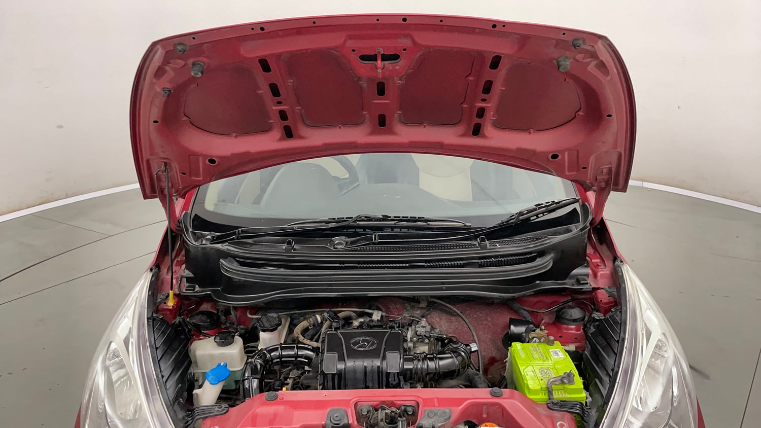 Used 2017 Hyundai Eon Era + Petrol Manual engine ENGINE & BONNET OPEN FRONT VIEW