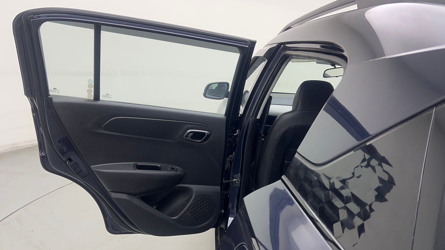 Used 2024 Hyundai Exter SX (O) 1.2 AMT Petrol Automatic interior LEFT REAR DOOR OPEN VIEW