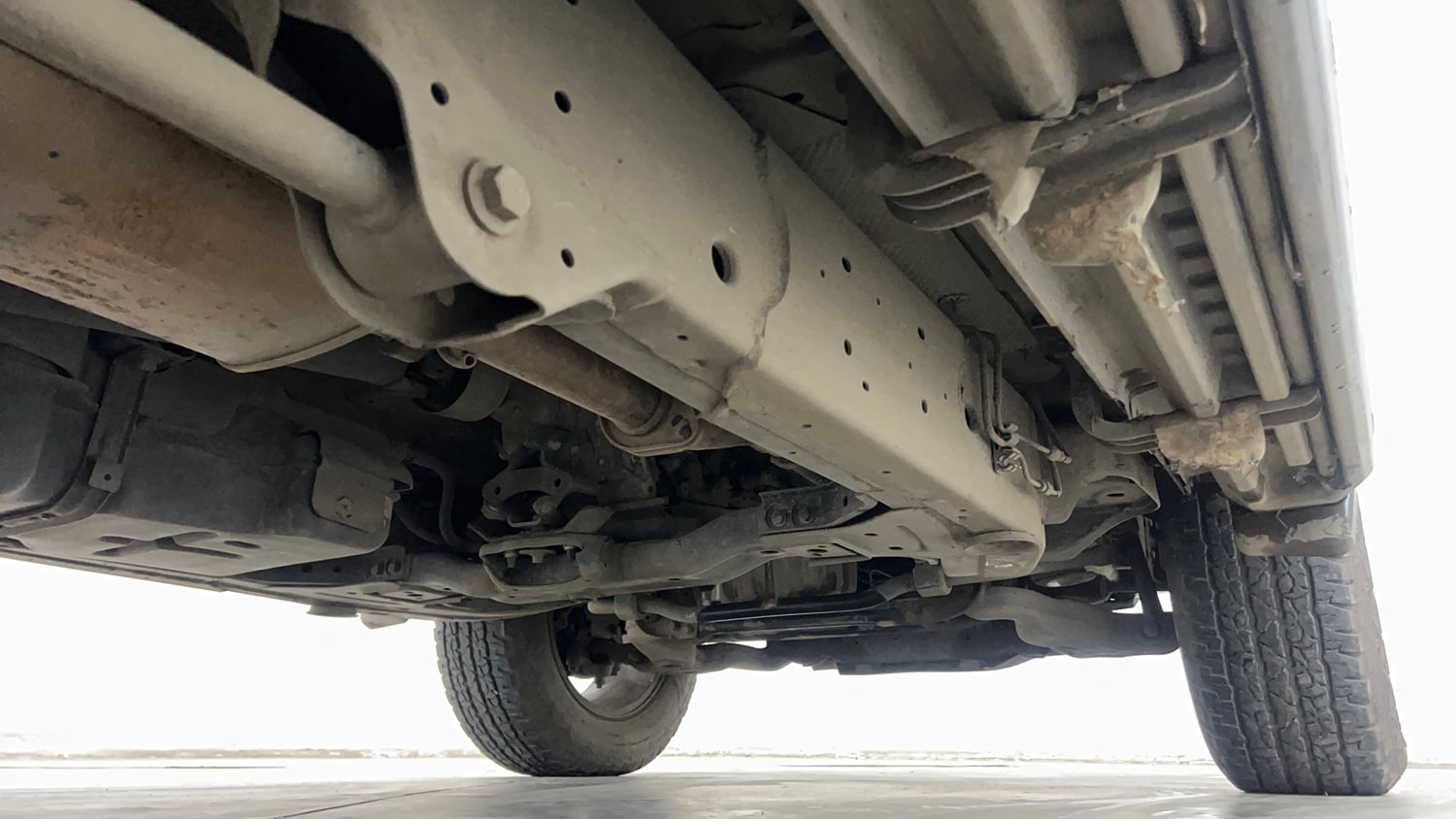 Used 2024 Mahindra Thar LX Hard Top Petrol AT RWD Petrol Automatic extra REAR RIGHT UNDERBODY VIEW