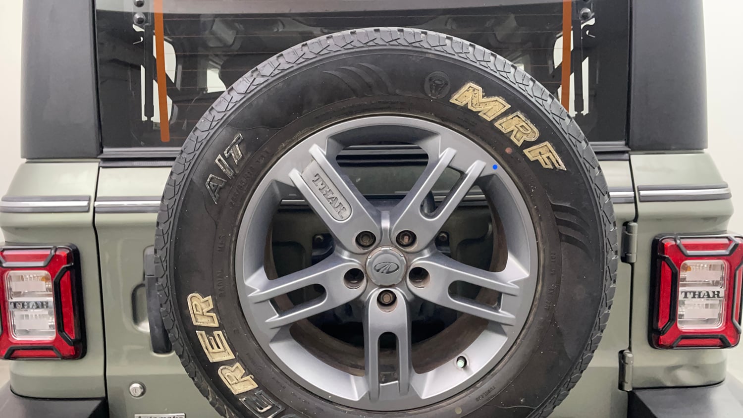 Used 2021 mahindra Thar LX Hard Top Petrol AT 4WD Petrol Automatic tyres SPARE TYRE VIEW