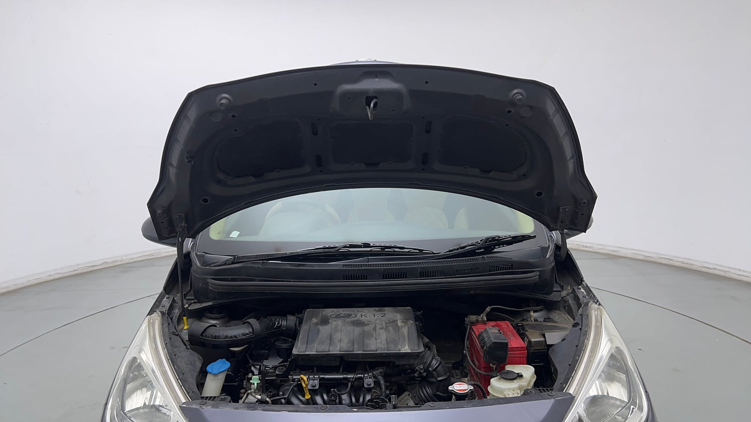 Used 2017 Hyundai Grand i10 Magna 1.2 Kappa VTVT Petrol Manual engine ENGINE & BONNET OPEN FRONT VIEW
