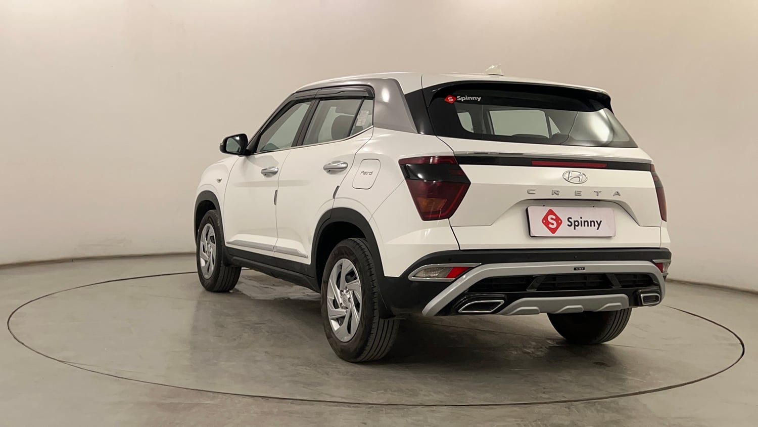 Used 2023 Hyundai Creta E 1.5 Petrol Petrol Manual exterior LEFT REAR CORNER VIEW