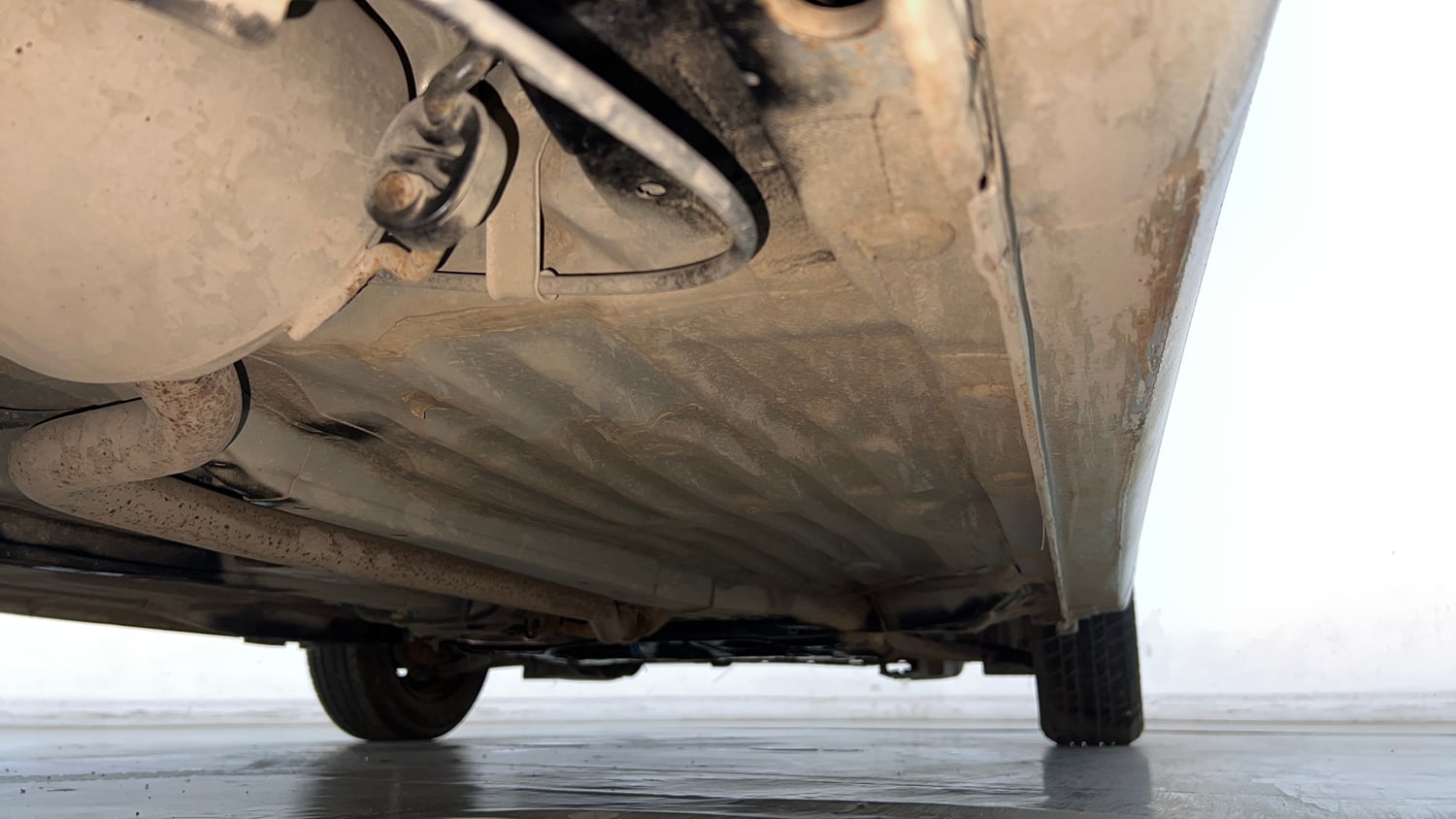 Used 2022 Honda Amaze S MT 1.2 Petrol Petrol Manual extra REAR RIGHT UNDERBODY VIEW