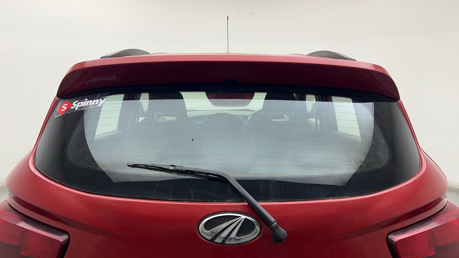 Used 2016 Mahindra KUV100 K6+ 6 STR Petrol Manual exterior BACK WINDSHIELD VIEW