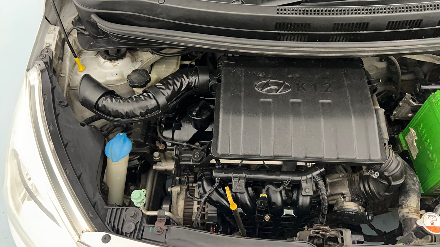 Used 2015 Hyundai Grand i10 Sportz 1.2 Kappa VTVT Petrol Manual engine ENGINE RIGHT SIDE VIEW