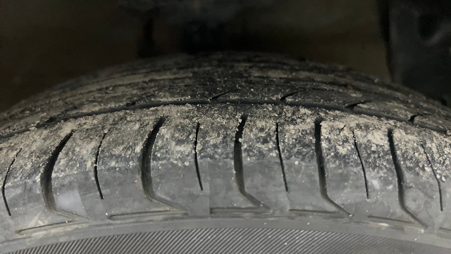 Used 2015 Hyundai Xcent S 1.2 (O) Petrol Manual tyres RIGHT FRONT TYRE TREAD VIEW