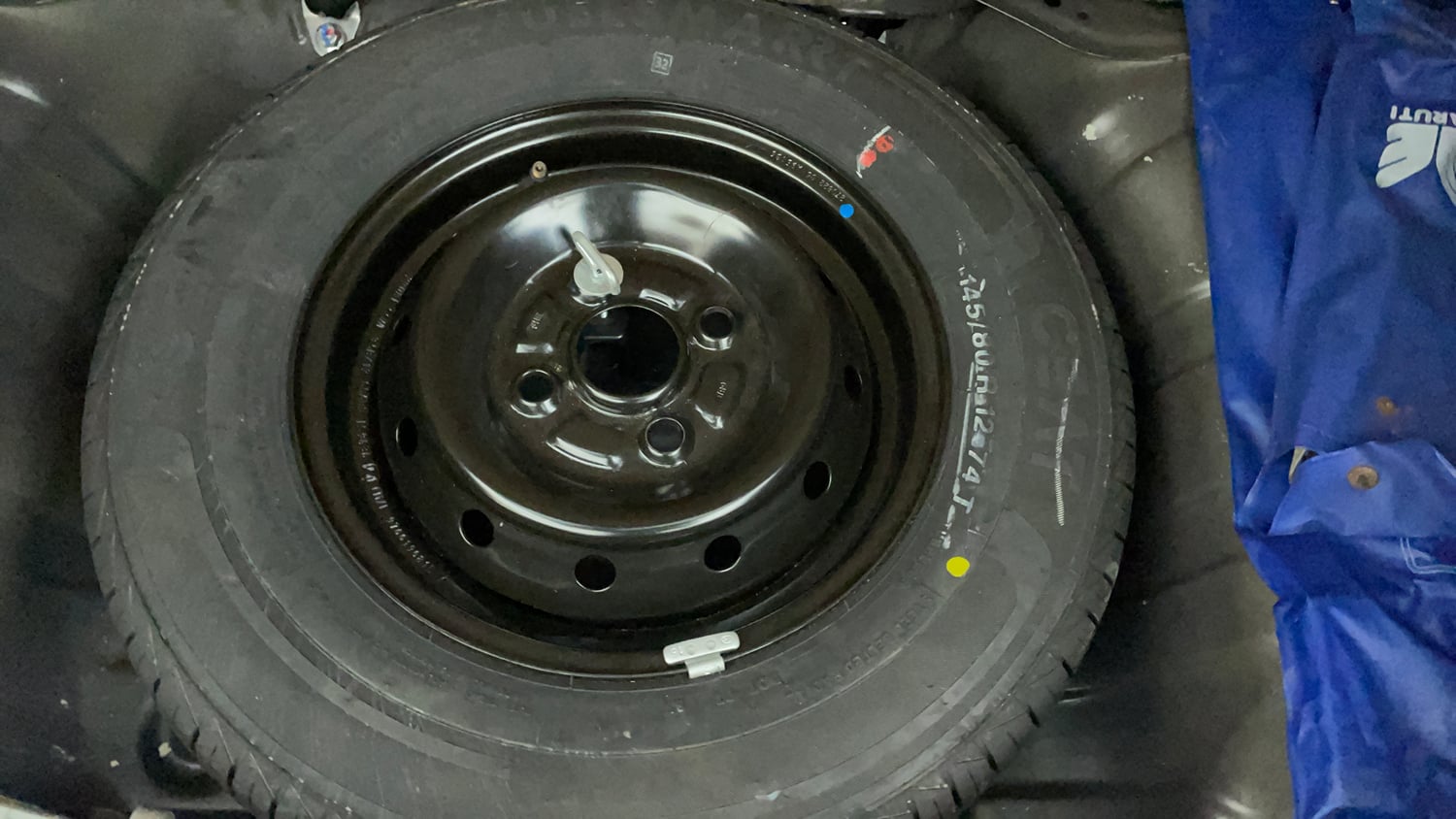 Used 2022 Maruti Suzuki Alto 800 LXi (O) Petrol Manual tyres SPARE TYRE VIEW