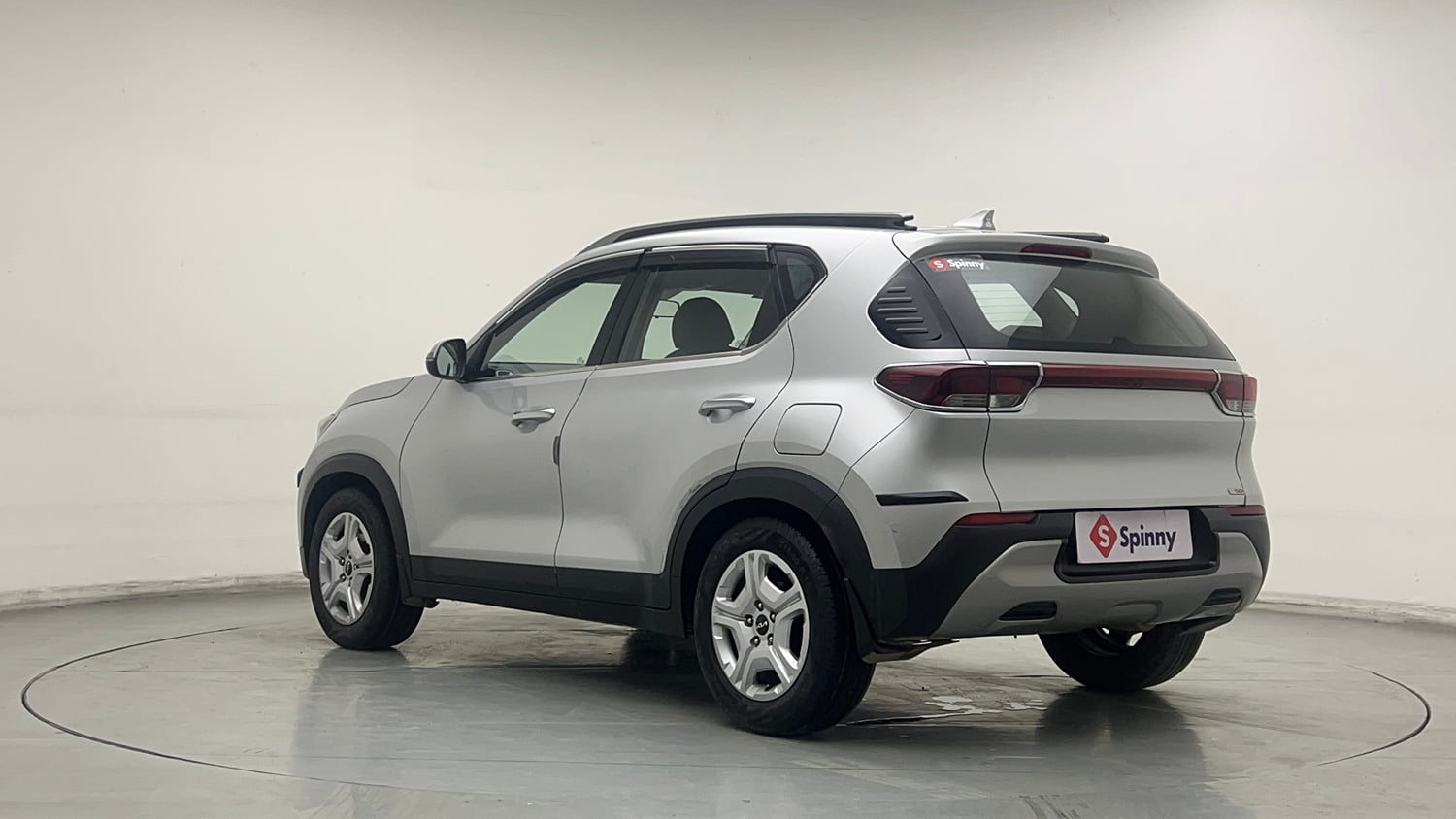 Used 2024 Kia Sonet HTK Plus 1.2 Petrol+Cng (outside fitted) Cng Manual exterior LEFT REAR CORNER VIEW