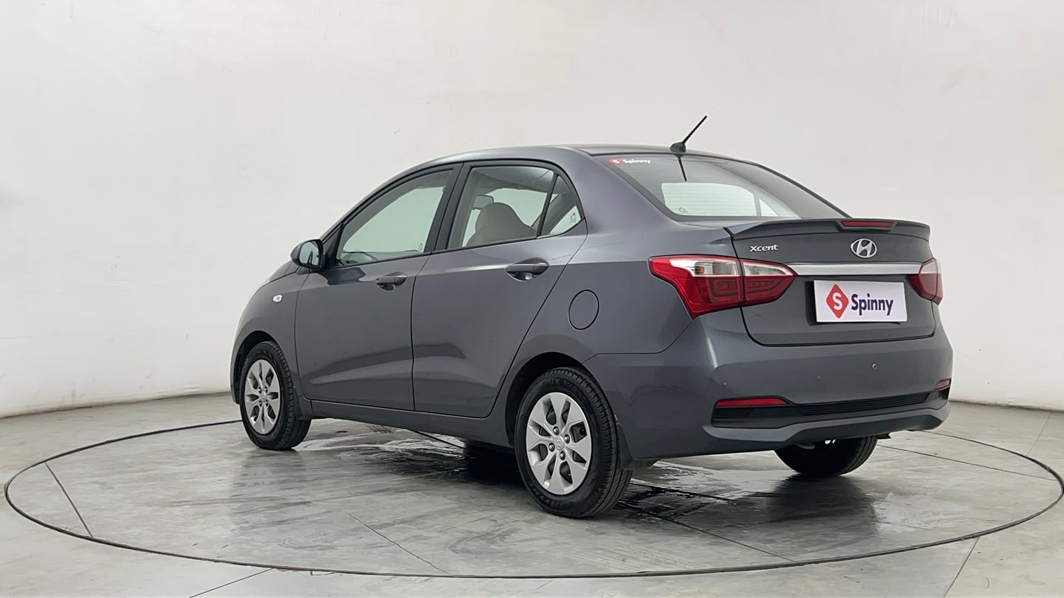 Used 2019 Hyundai Xcent S Petrol Manual exterior LEFT REAR CORNER VIEW