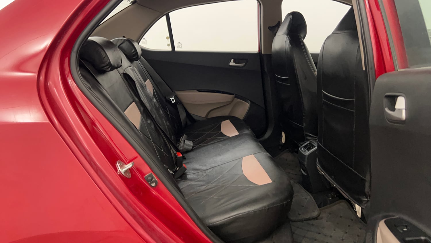 Used 2015 Hyundai Xcent S 1.2 Petrol Manual interior RIGHT SIDE REAR DOOR CABIN VIEW
