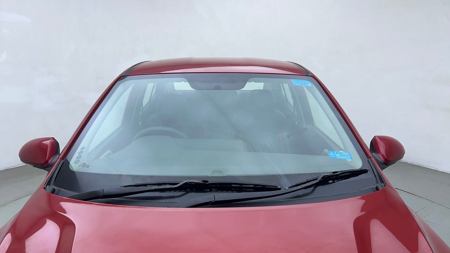 Used 2021 Hyundai Aura SX Plus 1.2 AMT Petrol Petrol Automatic exterior FRONT WINDSHIELD VIEW
