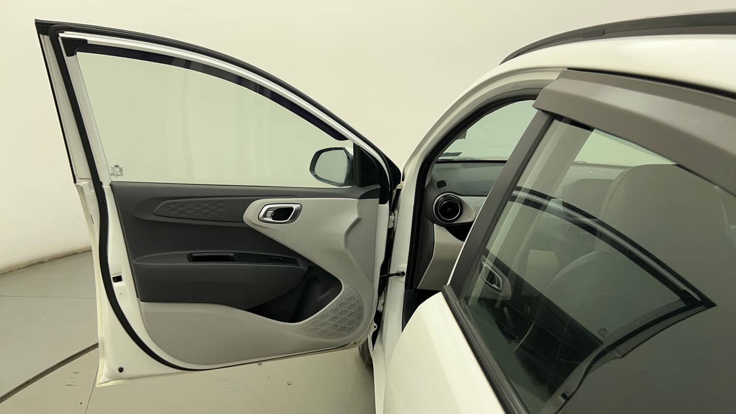 Used 2021 Hyundai Grand i10 Nios Sportz AMT 1.2 Kappa VTVT Petrol Automatic interior LEFT FRONT DOOR OPEN VIEW