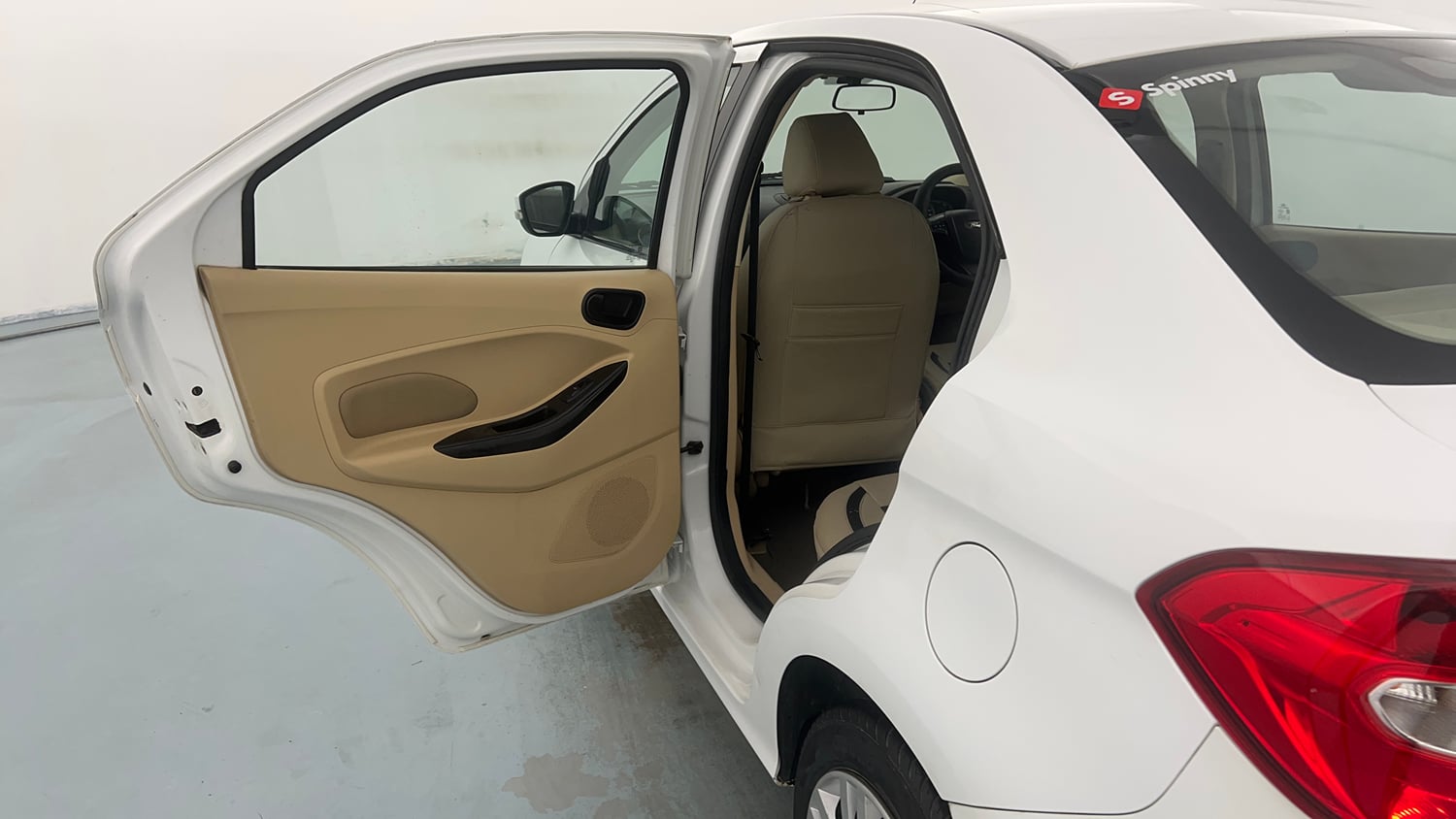 Used 2016 Ford Figo Aspire Trend 1.2 Ti-VCT Petrol Manual interior LEFT REAR DOOR OPEN VIEW