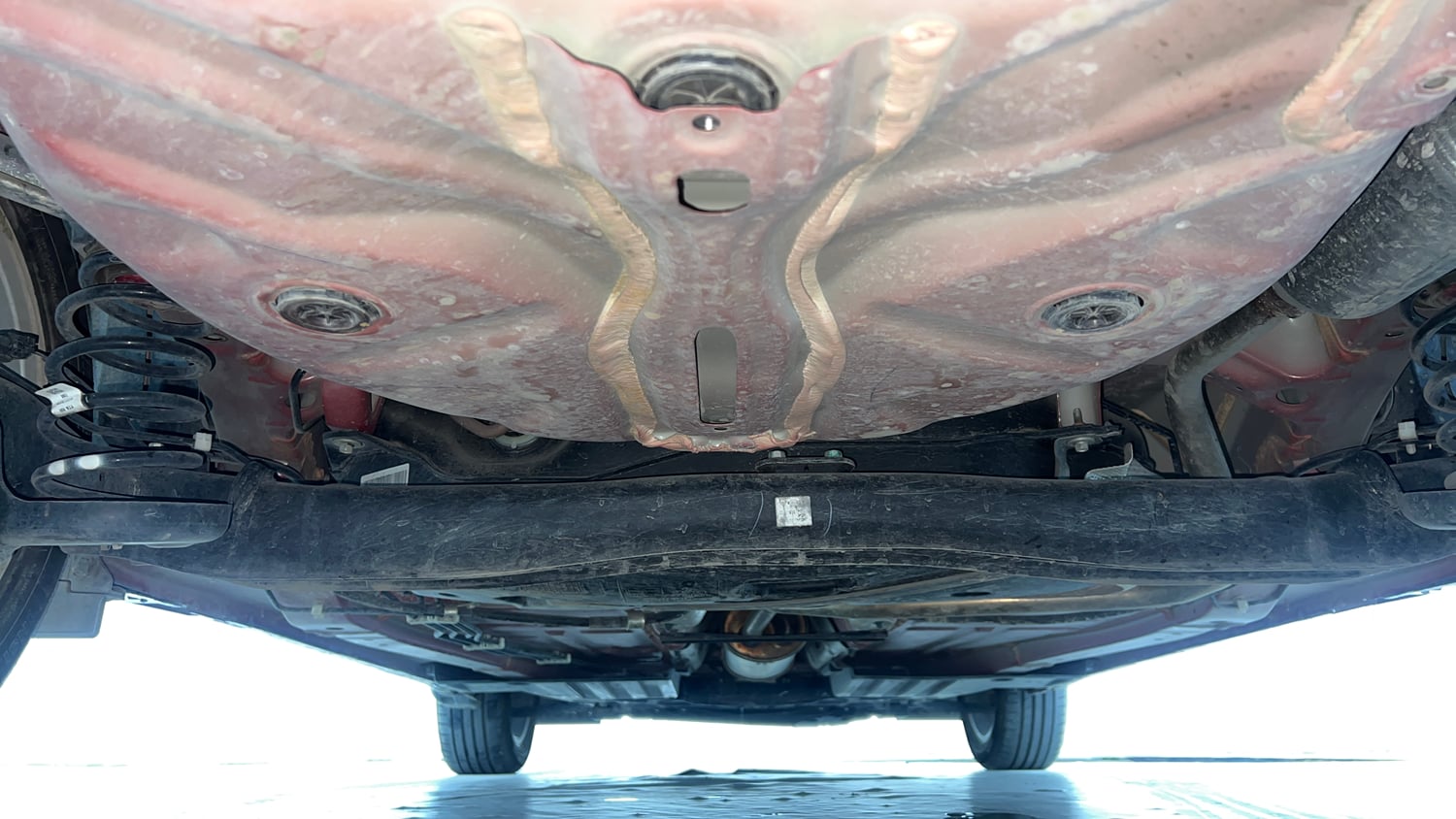 Used 2024 Maruti Suzuki Baleno Alpha AGS Petrol Automatic extra REAR UNDERBODY VIEW (TAKEN FROM REAR)