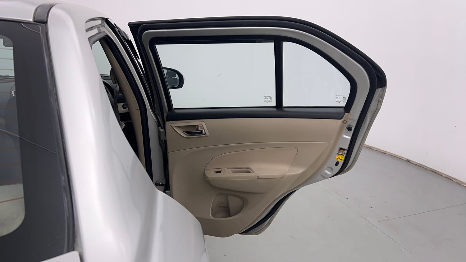 Used 2015 Maruti Suzuki Swift Dzire ZXI Petrol Manual interior RIGHT REAR DOOR OPEN VIEW