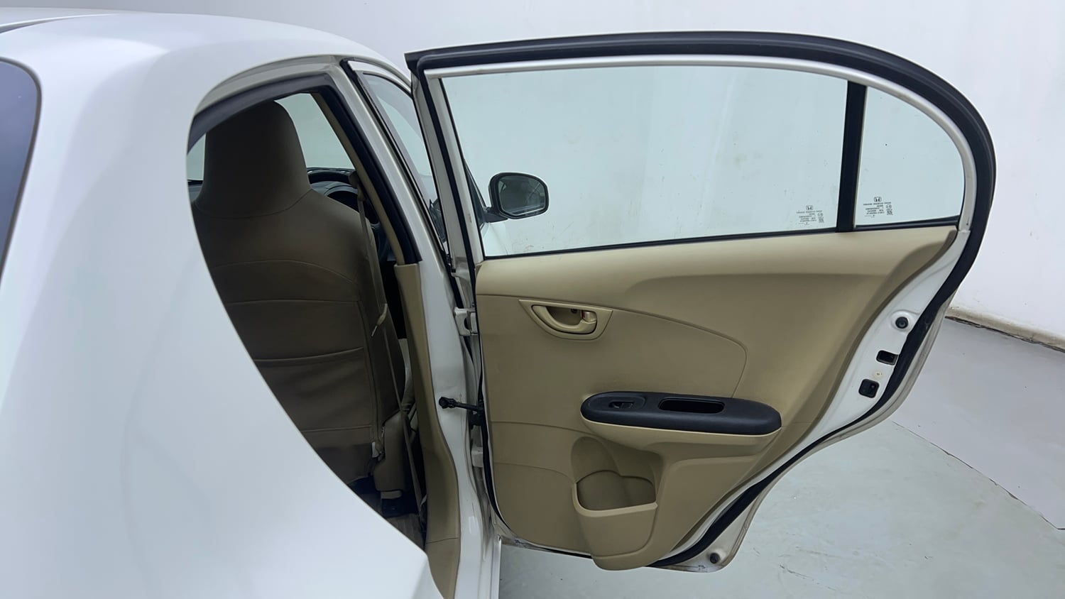 Used 2015 Honda Amaze 1.5 S i-DTEC Diesel Manual interior RIGHT REAR DOOR OPEN VIEW
